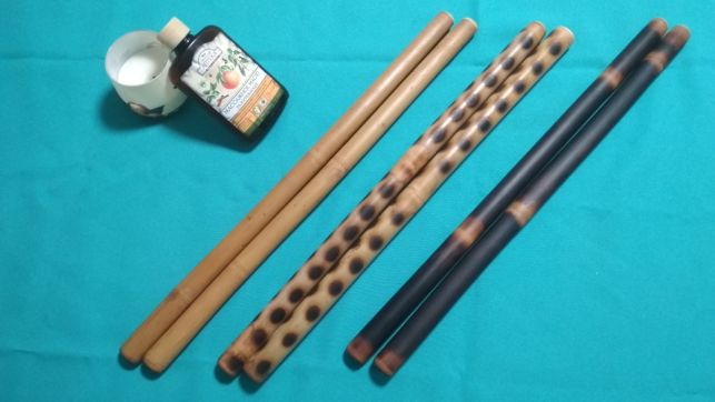 Фото 2. Бамбуковые палки для лимфодренажного массажа, триггерные точки