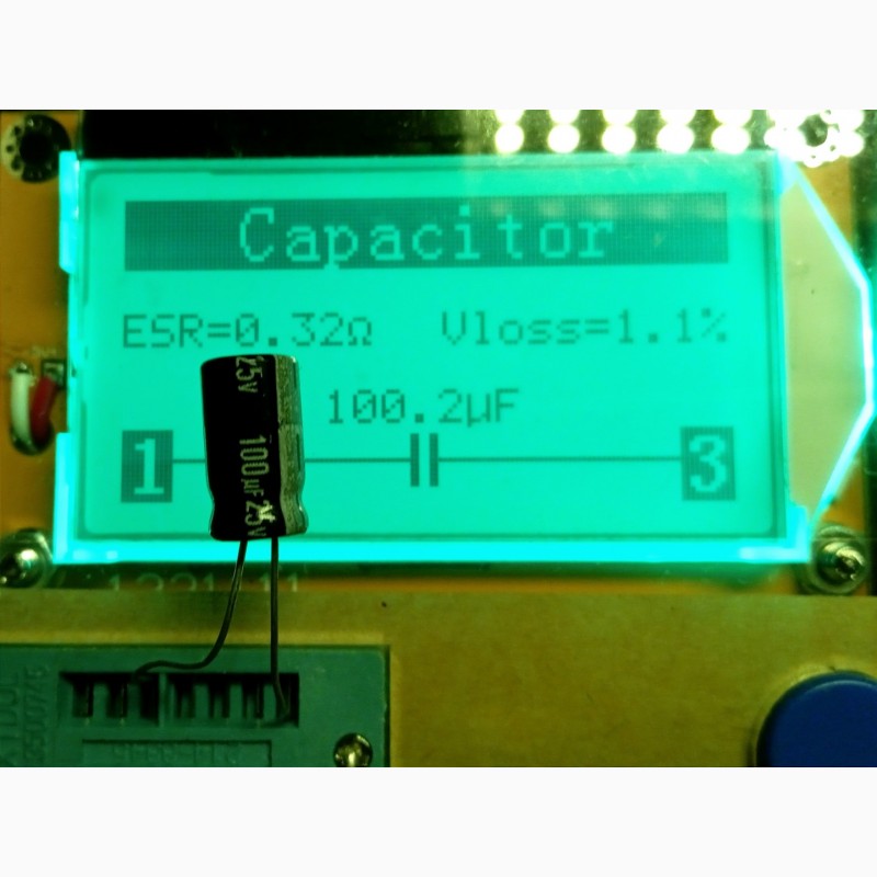 Фото 5. Тестер LCR-T4 английская прошивка RLC, ESR-метр, тестер диодов, транзисторов