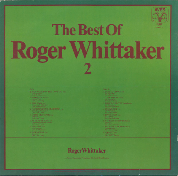 Фото 2. Виниловая пластинка Roger Whittaker – The Best Of Roger Whittaker 2