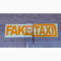Наклейка на авто FakeTaxi светоотражающая Тюнинг авто