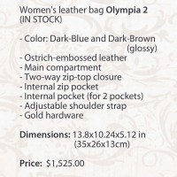 Женская кожаная сумка Olympia 2