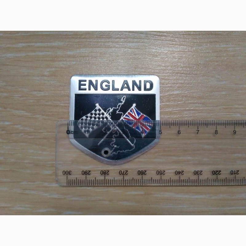 Фото 2. Наклейки на авто Флаг Англии, США алюминиевые