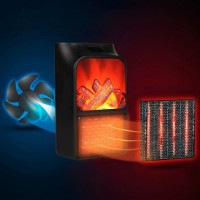 Портативний обігрівач тепловентилятор камін Flame Heater 900 Вт