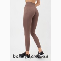 Чёрные бесшовные женские леггинсы из микрофибры (арт.Leggings model 2)