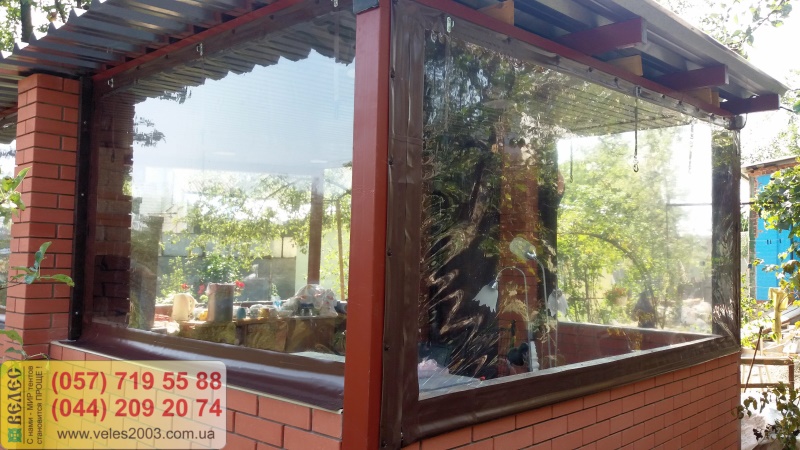 Фото 2. Мягкие окна для веранды, беседки и летнего кафе