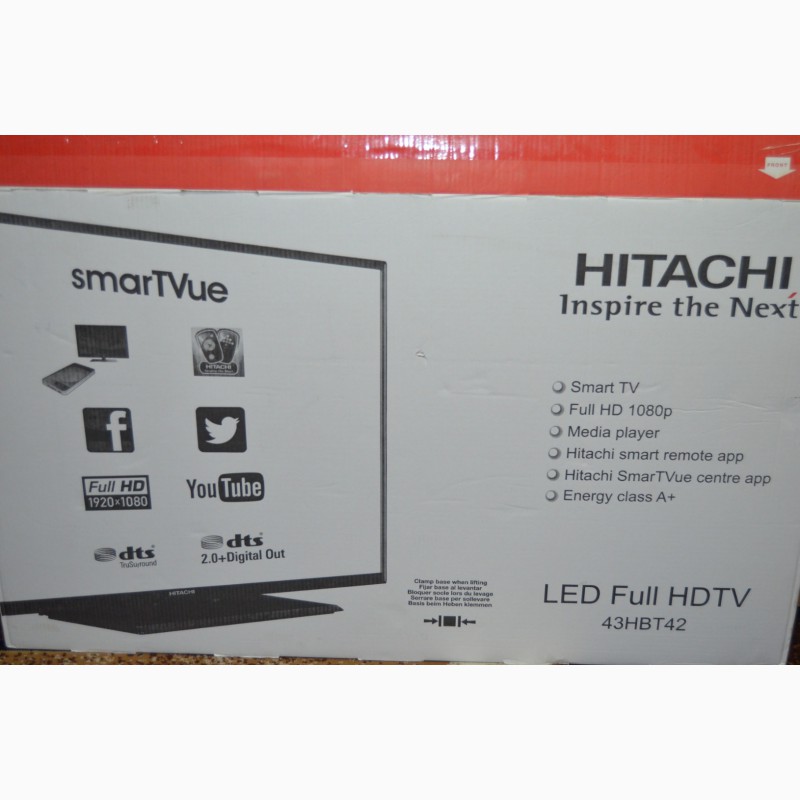 Фото 6. Телевизор HITACHI 43HBT42 LED SMART FullHD! Сумы