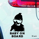 Наклейка на авто Ребенок в машине Baby on board светоотражающая