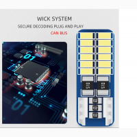 T10 w5w светодиодная лампа canbus 3014, 24smd