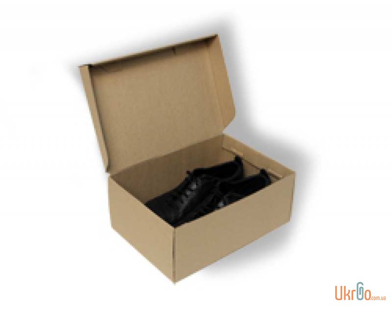 Фото 2. Коробка для обуви 325х210х115 бурая
