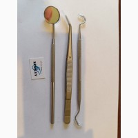 Смотровые стоматологические инструменты (набор 3 шт) нержавейка