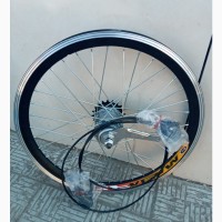 Вело колесо 20, 24, 26, 28 дюймов на двойном ободе втулка планетарная 3 скоростей