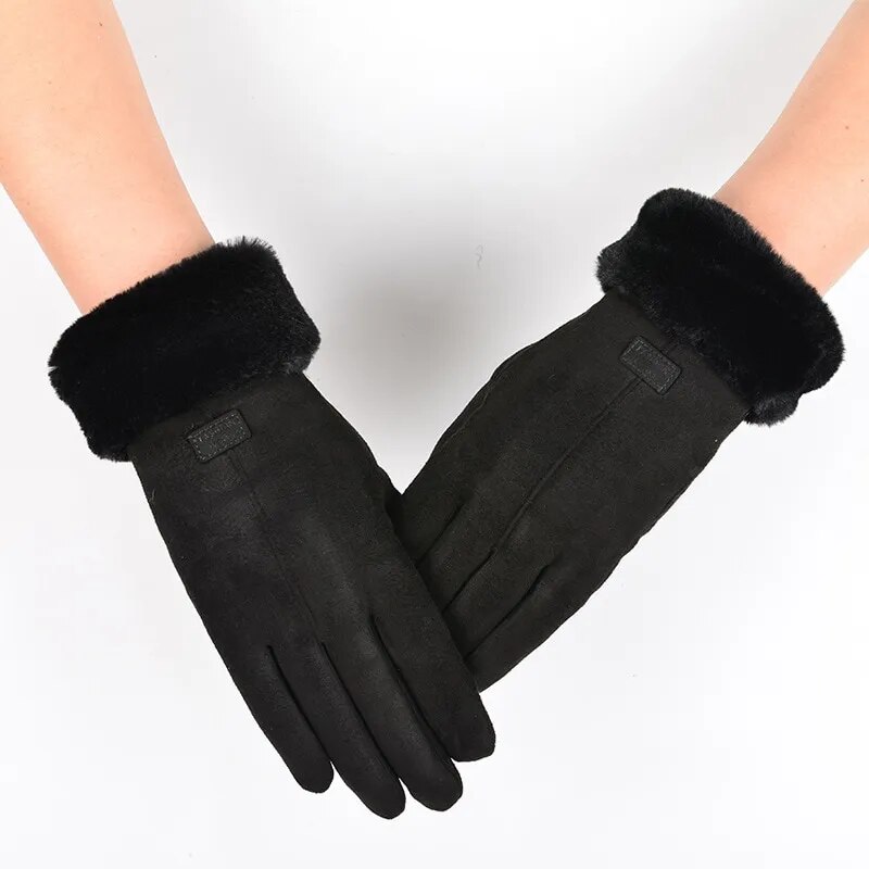 Фото 5. Качественные, теплые женские перчатки с мехом внутри