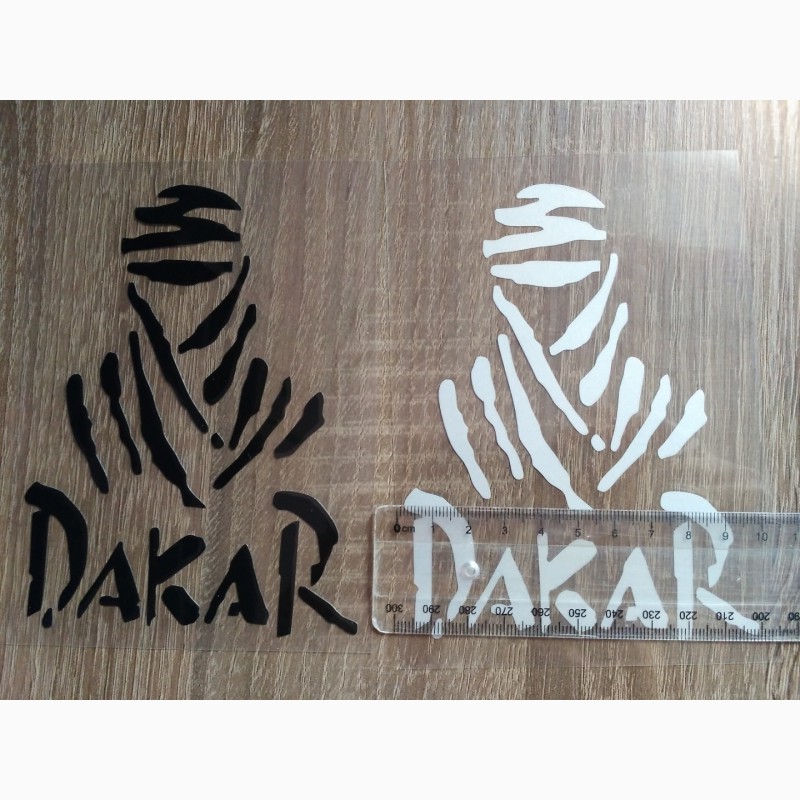 Фото 6. Наклейка Dakar на авто – мото Дакар Чёрная