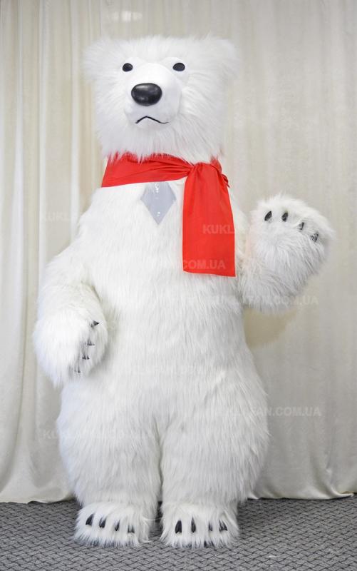 Фото 2. Надувний костюм Білий Ведмідь, Надувной костюм Белый Медведь