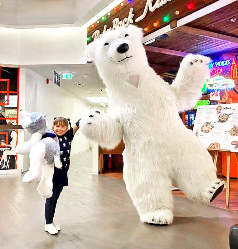 Фото 3. Надувний костюм Білий Ведмідь, Надувной костюм Белый Медведь