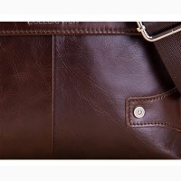 Мужская сумка из натуральной кожи через плечо Bullcaptain Китай черный 401-968