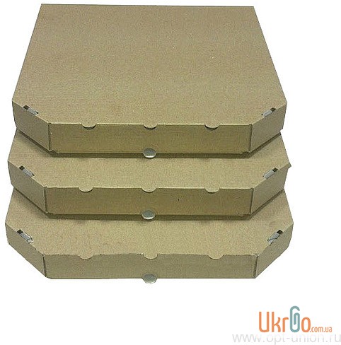 Фото 2. Коробка для пиццы 330х330х40 бурая